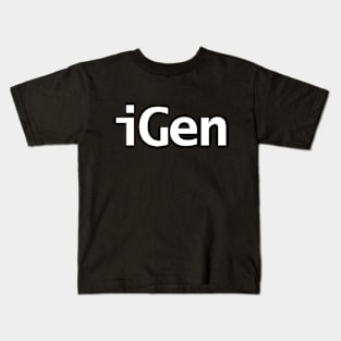 iGen Minimal Typography Kids T-Shirt